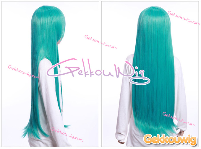 80CM Green Wigs Three Color Series