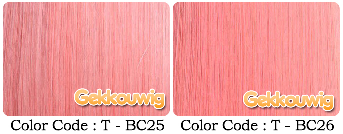 80CM Red and Pink Wigs Nine Color Series