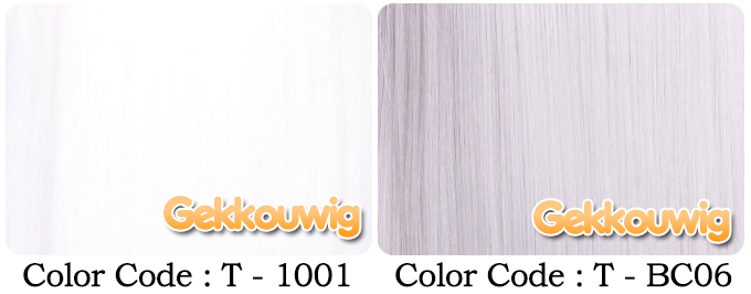 80CM White Wigs Four Color Series