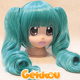 Vocaloid (Ryu No Naku Hakoniwa Yori) Cosplay Miku Hatsune Blue Curly Wig