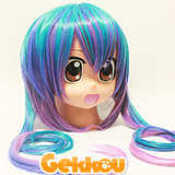 Vocaloid Cosplay (i-style project) Lapis Aoki Blue Purple Wig