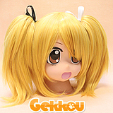 Vocaloid (Roshin Yuukai - Meltdown) Cosplay Rin Kagamine Gold Ponytail Wig