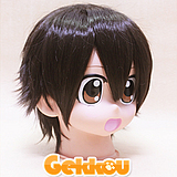 DuRaRaRa!! Cosplay Orihara Izaya Black Curly Wig