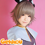 Touhou Project Cosplay Nazrin gray Curly Wig