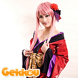 Vocaloid Cosplay Megurine Luka Pink Straight Wig