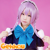 Touhou Project Cosplay Sakuya Izayoi Purple Ponytail Wig