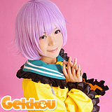 Touhou Project (Subterranean Animism) Cosplay Satori Komeiji Purple Curly Wig