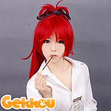Puella Magi Madoka Magica Cosplay Kyoko Sakura Red Ponytail Wig