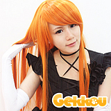 Neon Genesis Evangelion Cosplay Asuka Langley Soryu Orange Straight Wig