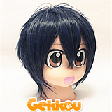 Blue Exorcist Cosplay Rin Okumura Blue Straight Wig