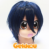 Mayo Chiki! Cosplay Kinjiro Sakamachi Blue Straight Wig