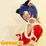Battle Vixens Cosplay Shimei Ryomou Blue Straight Wig