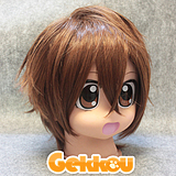 Code Geass Cosplay Kururugi Suzaku Brown Straight Wig