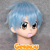 Kuroko's Basketball Cosplay Tetsuya Kuroko Blue Curly Wig