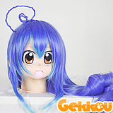 Acchi Kocchi Cosplay Tsumiki Miniwa Blue Straight Wig