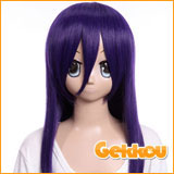 60CM Purple Wigs Eight Color Series
