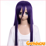 80CM Purple Wigs Eight Color Series