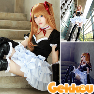EVA Asuka Langley Soryu Gothic Lolita Cosplay Costume