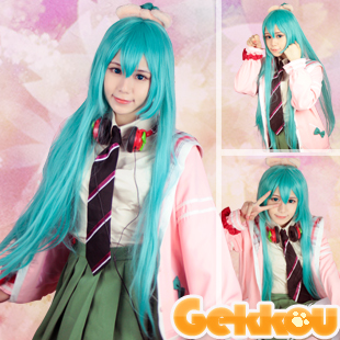 Vocaloid Miku Pink Cosplay Costume